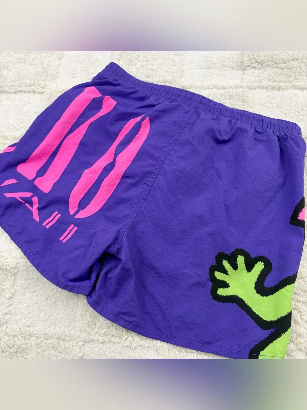 Vintage 90s Gecko Hawaii Swim Trunks Large